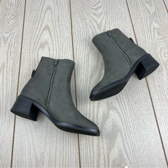 Style & Co Women's Orleyy Zip Dress Booties 6M Dark Grey MC - Picture 4 of 9